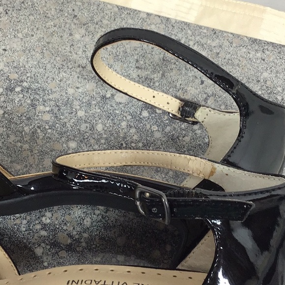 Adrienne Vittadini ‘Citrus’ Black Faux Panted Ankle Strap Point Toe Heels - Picture 11 of 14